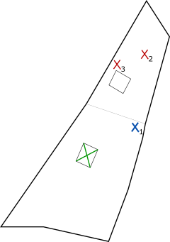 Land map, showing hotspots